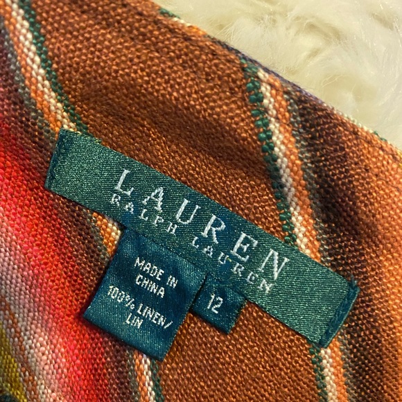 Lauren Ralph Lauren size 12 linen skirt - Picture 6 of 9